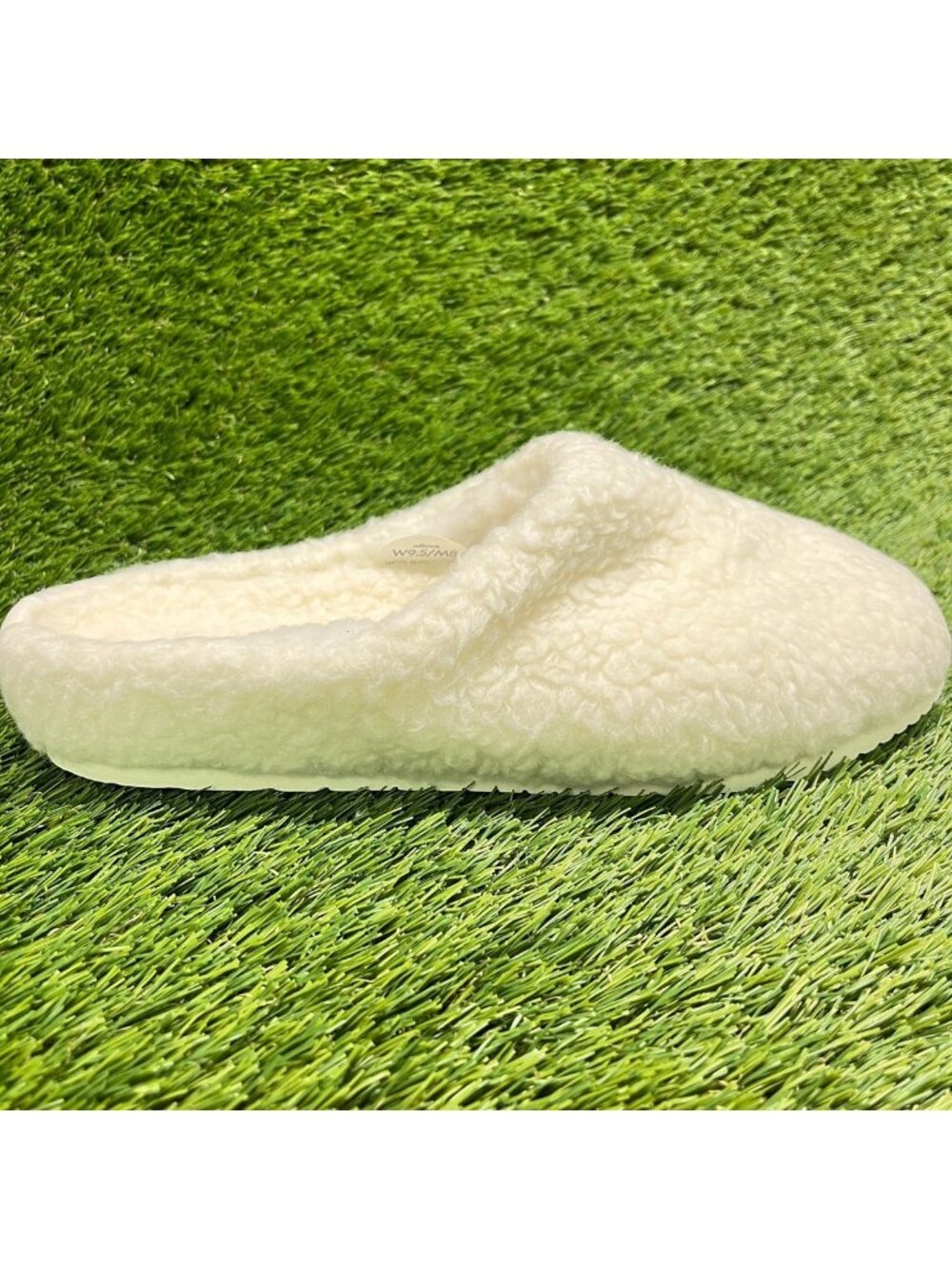 Allbirds Wool Slipper Fluff Mens Size 8 Womens 9.5 Ivory Comfort Slip On Shoes
